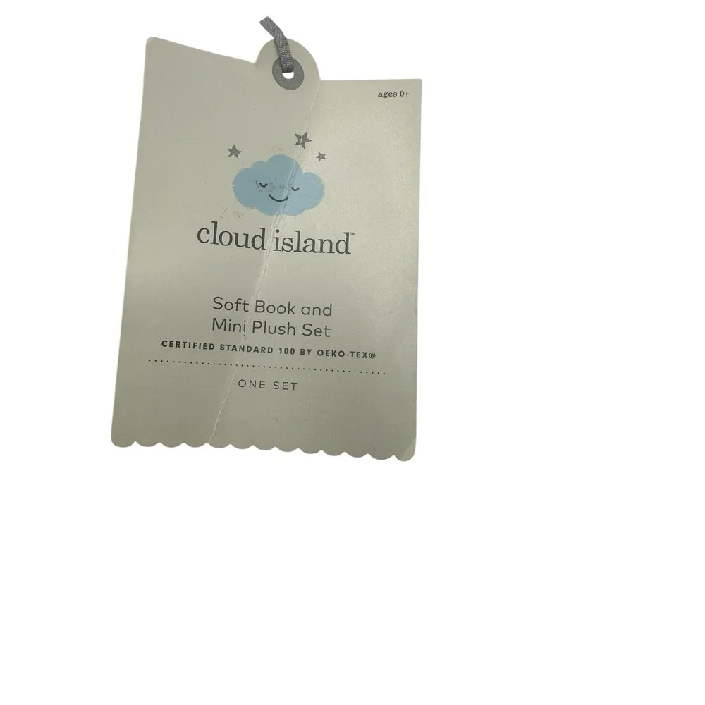 Cloud Island Soft‎ Book and Mini Plush Set Elephant Toy
